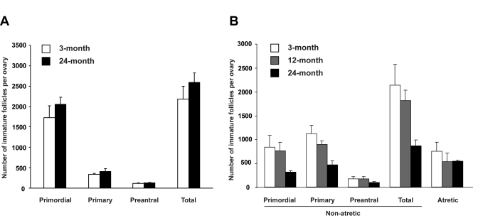 Assessment of the influence of age on the ovarian follicle reserve