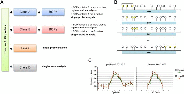 Proposed analytical pipeline for Infinium 450k data