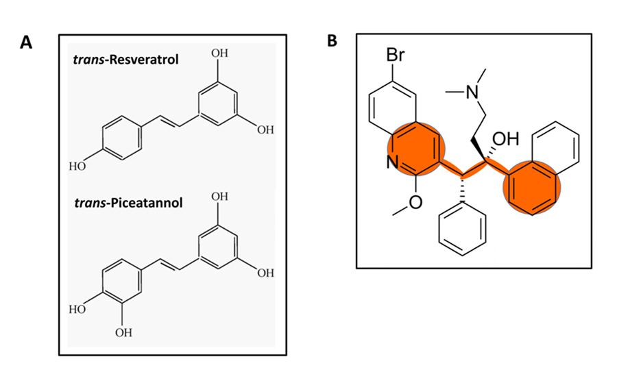 Structure of trans-Piceatannol and trans-Resveratrol