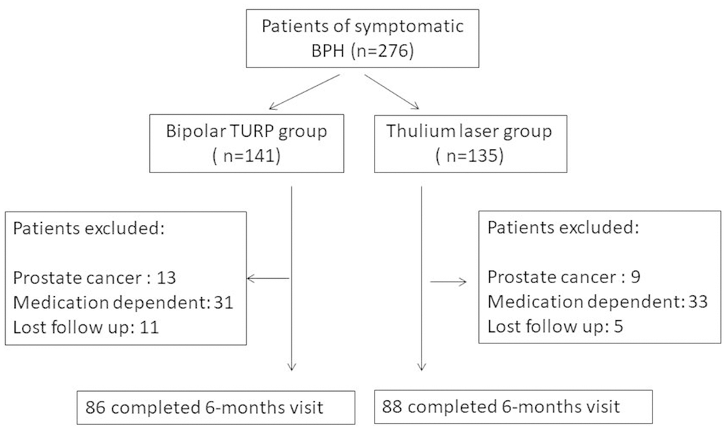 Flow chart of patient treatment.