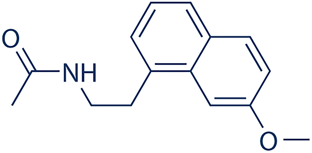 Molecular structure of Agomelatine.