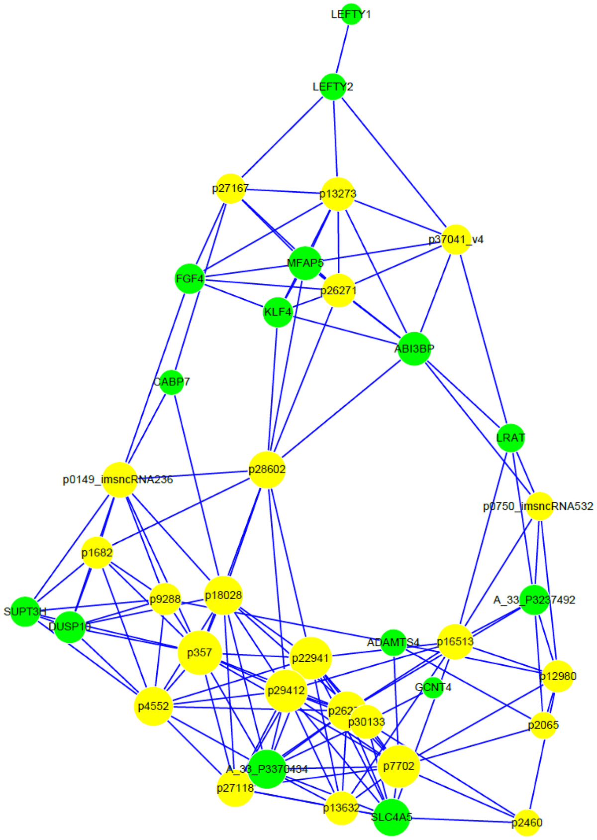 Different transcriptional profiles of human embryonic stem cells grown