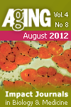 Aging-US Volume 4, Issue 8 Cover