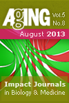 Aging-US Volume 5, Issue 8 Cover