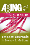 Aging-US Volume 7, Issue 8 Cover