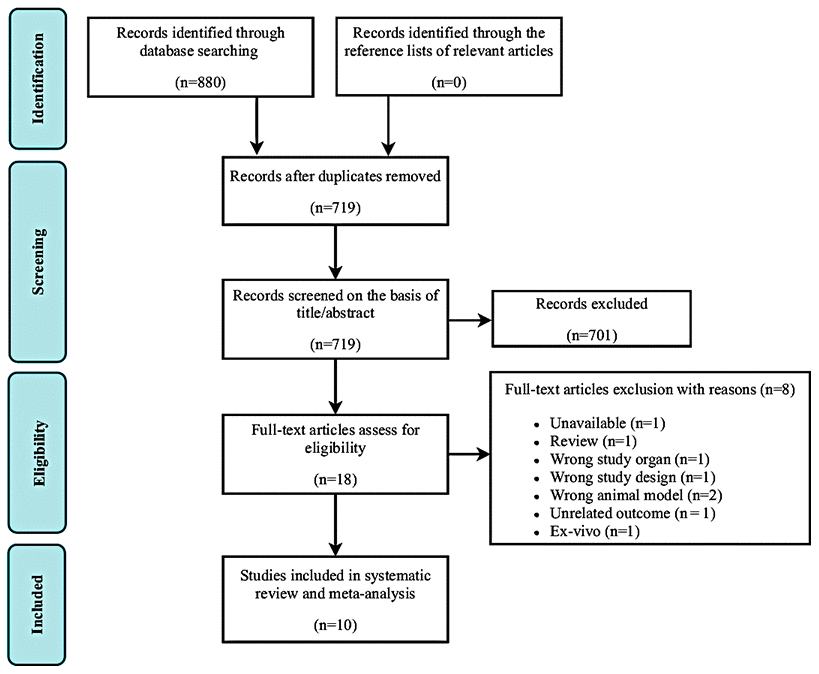 Flow diagram of study search and retrieval process.